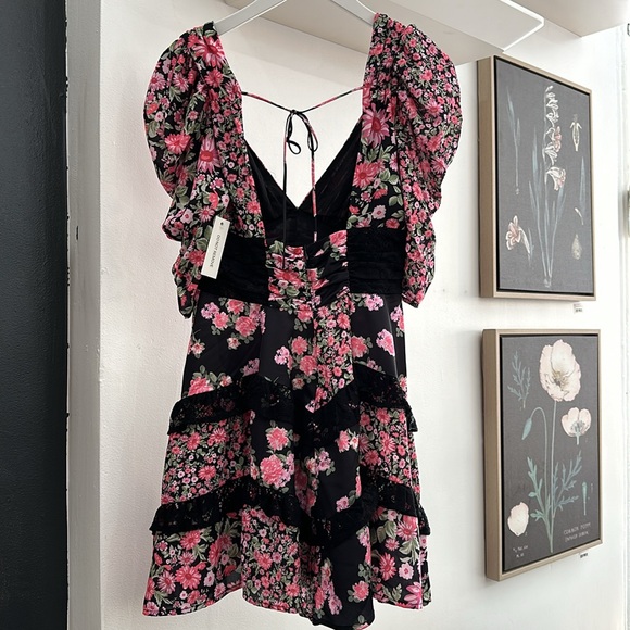 NEW For Love and Lemons Rosalyn Mini Dress - Picture 7 of 9